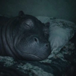hippo спит
