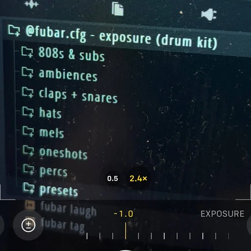 exposure(drum kit)