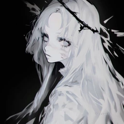 black and white