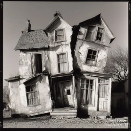 AN ABANDONED HUT WITH A CREEPY