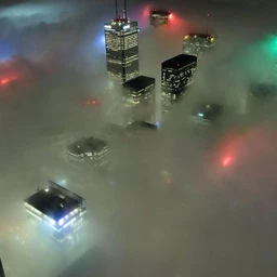 In the air
