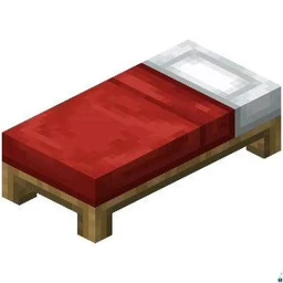 on bed