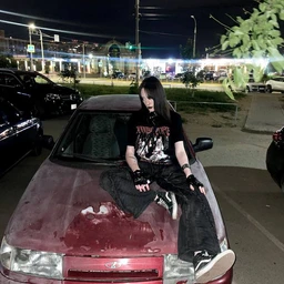 в машине