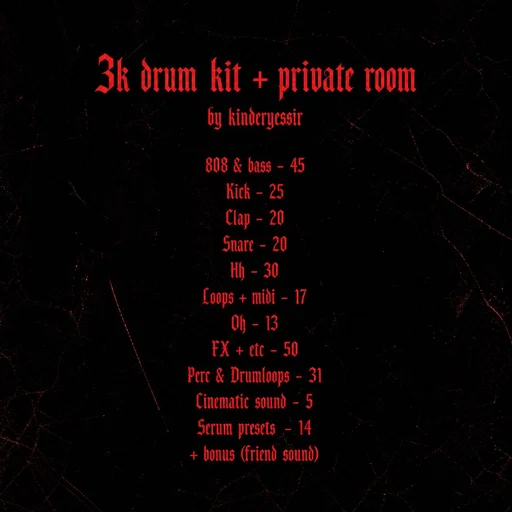 3k drum kit by kinderyessir