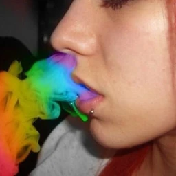 rainbow from the mouth